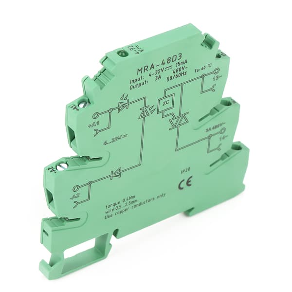 MRa 48D3 Ultratynd 6,2 mm AC Solid State Relæmodul Indgang 4-32VDC