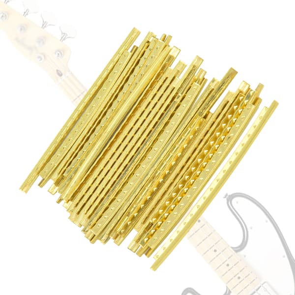 24 st/set elgitarrbandtråd gitarrgreppbräda mässingsbandtråd bredd 2,7 mm