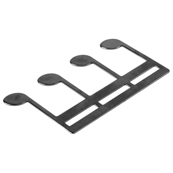 Sort metalnodeklips, bærbar nodeholder til klaver- og guitarnoder, justerbar bogklips, 1 pakke