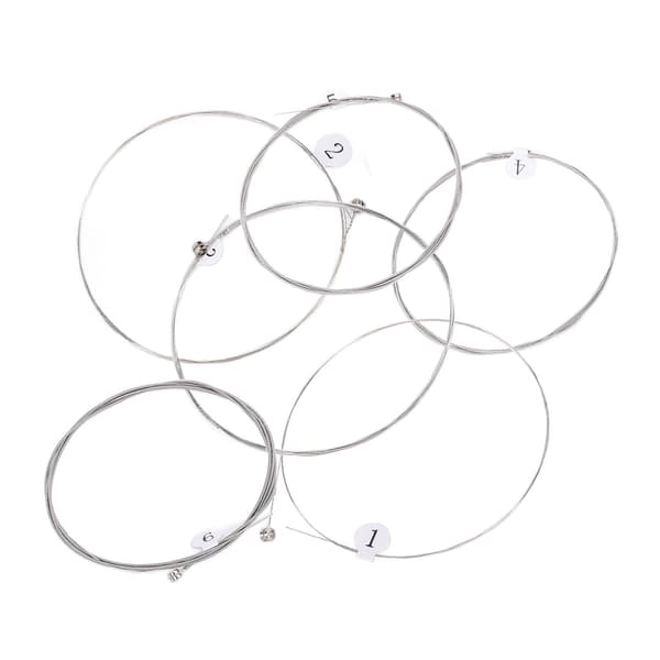 Fosforbronsbelagda E-gitarrsträngar 6-pack set för E140, reservtillbehör