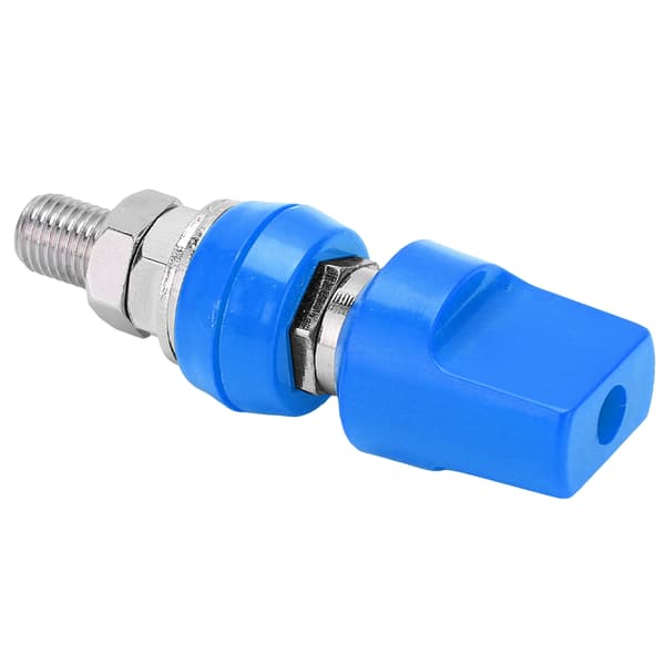 Terminal Multipurpose 4mm Mässing Platt Lock M8 100A Högströmsplint med JackBlue