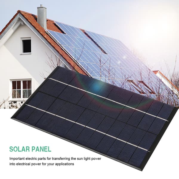 4.2W 12V Mini Bærbar Polysilicium Solpanel DIY Strømmodul Batterioplader