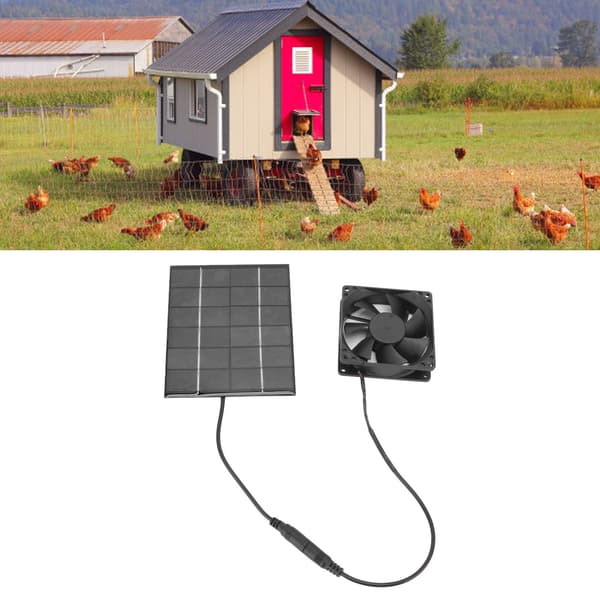 Solcelleventilator Udsugning Luftventilation Varmeafledning Værktøj til Drivhus Skur