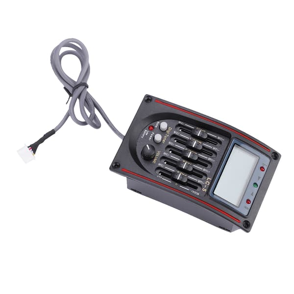 LCD 5-bands akustisk gitarr förförstärkare EQ LC-5 Equalizer Stämapparat Piezo Pickup