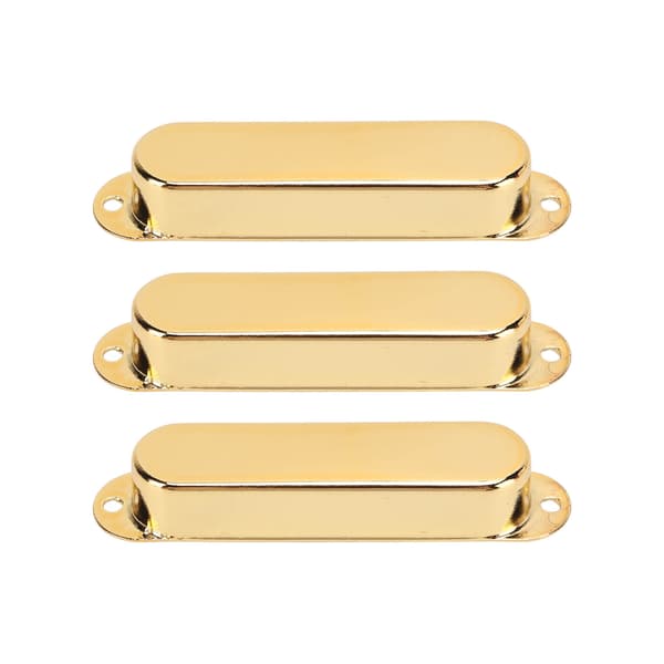 3 st elgitarr single coil pickup-skydd koppar musiktillbehörssats guld