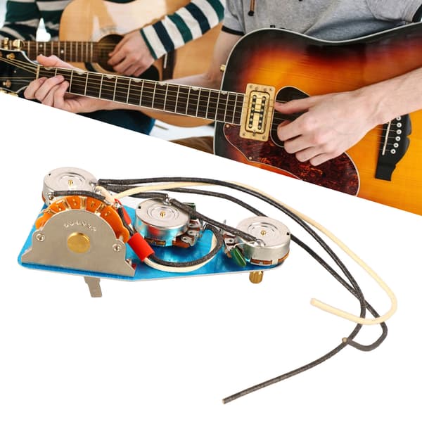 Förkopplad gitarrplektrumskyddskabelsats för elgitarr, reservdelar och tillbehör, full storlek