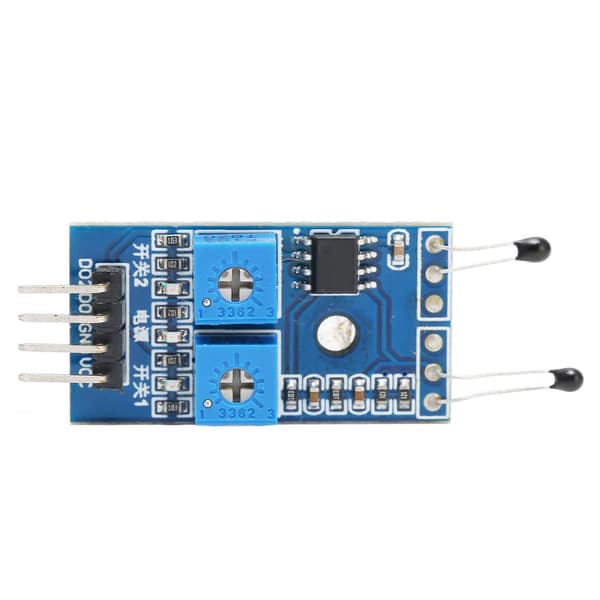 NTC termisk sensormodul 2-kanals temperaturkontrollkretskort elektroniska moduler