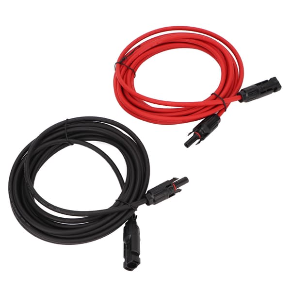 1 par 12AWG solpanelkabel med stik Soladapter forlængerkabel til solcelleanlæg 10 meter