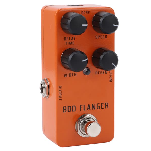 Analog Flanger Mini Kompakt Stompbox til Elektrisk Guitar Bas Ægte Bypass 9V DC