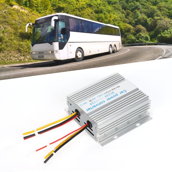 24V til 12V 20A 240W Bilstrømomformer DC-adapter til bus, lastbil, autocamper, solsystem