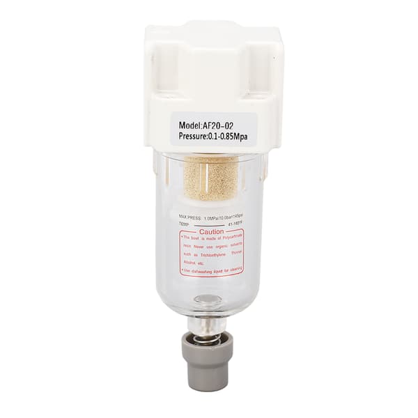 G1/4in Luftledningsfilter Tryckregulator Luftkompressorrör Tillbehör 0.1‑0.85Mpa Dräneringsfunktion
