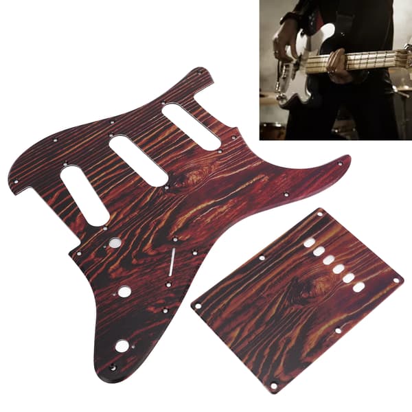 Guitar SSS PVC Pickguard Scratchplate Shield Board Bagplade Dele Tigerstriber