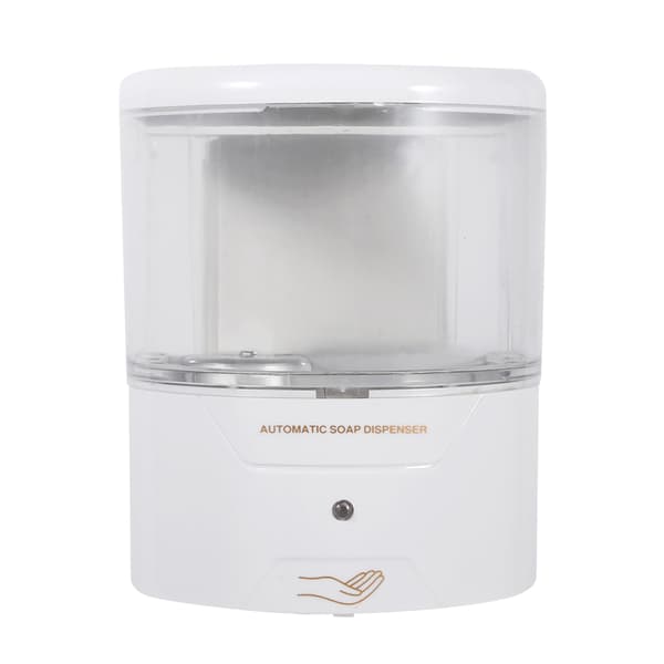 600ML vit ABS automatisk sensor tvåldispenser vägg automatisk dispenser