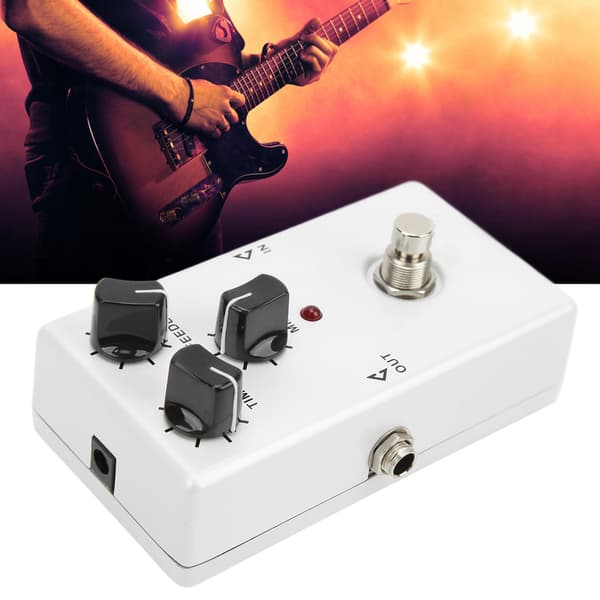 Delay Stompbox BBD Analog Krets för Elgitarr Mono Effekt med 3 Kontrollrattar 30mA