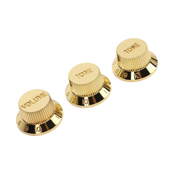 3PCS Basgitarr Volymkontrollratt Plast 2T1V Fint utförande Gitarr Potentiometerratt för ersättning