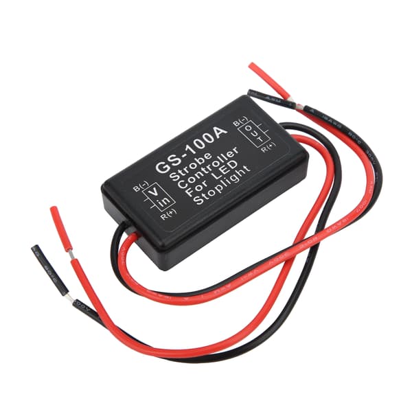 Bromsljus Strobe Controller Plast LED Flash Kontrollmodul GS-100A 12-24VDC