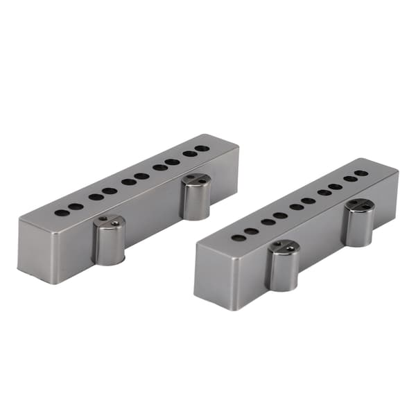Basgitarr Pickup-skydd 5-strängad Elbas Reservdel Kromad ABS-plast 1 Par Hårdvarutillbehör