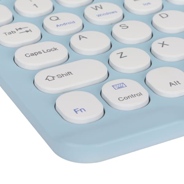 Trådløst tastatur Pålidelig forbindelse til telefon, tablet, bærbar computer, iOS, Android, Windows, kontor, hjem, Bluetooth