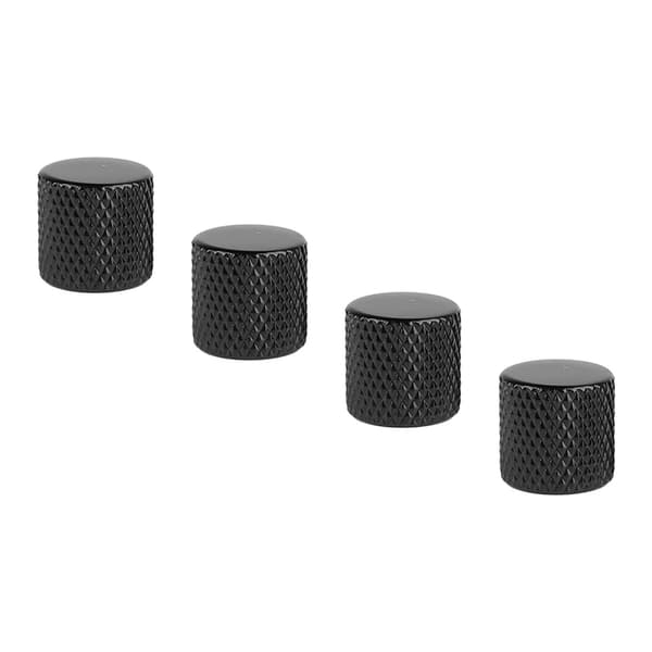 4 st elgitarrrattar set metallpotentiometerlock volymtonkontroll för bas svart