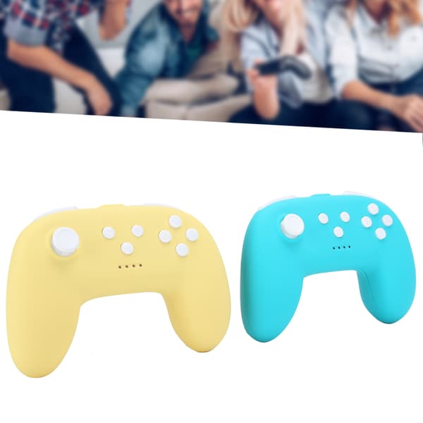 Trådløs controller til Switch Pro Mini Gamepad Grip til NS Lite Dual Vibration Grøn Gul