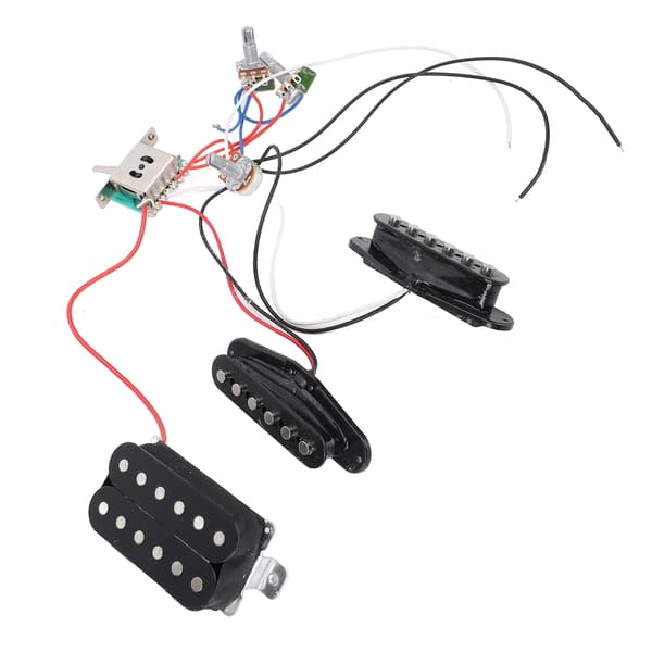 Elgitarr Pickup Set Dubbelspole Öppen Ram Humbucker med Ton- & Volymkablage