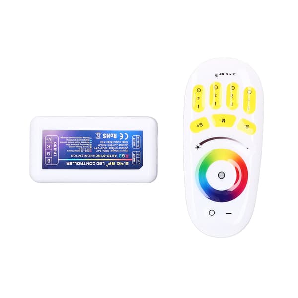 LED Controller DC524V 2.4G Quad Group Touch LED Strip Light Strip RGB Controller Kompatibel med MILIGHT