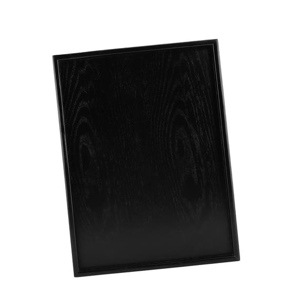 Rektangulär form massivt trä te kaffe snacks mat måltider serveringsbricka tallrik brickor 40 x 30 cm