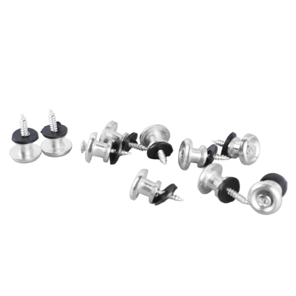 Gitarrrem Låsknappar 10-pack Svampdesign Silver Universal Rempinne för Ukulele Bas Akustisk