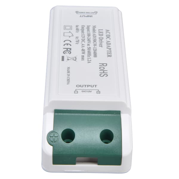 LED-strømdriver 12V DC 48W 4A Konstant Strømspændingsadapter 12V LED-strømtransformator AC100-240V