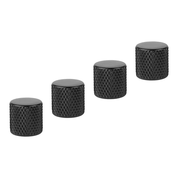 4 st elgitarrrattar set metallpotentiometerlock volymtonkontroll för bas svart