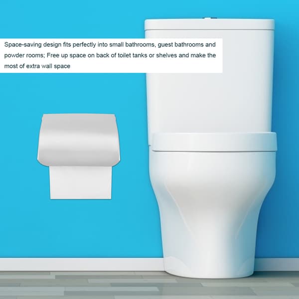 Vægmonteret toiletpapirholder i rustfrit stål til badeværelset
