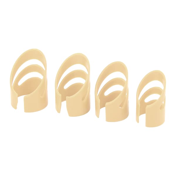 4 st beige gitarrfingerplektrum fingerskydd instrumentsats för basbanjo