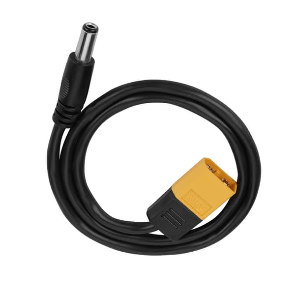 XT60 han-kuglestik til han DC 5.5 x 2.5mm DC5525 strømkabel