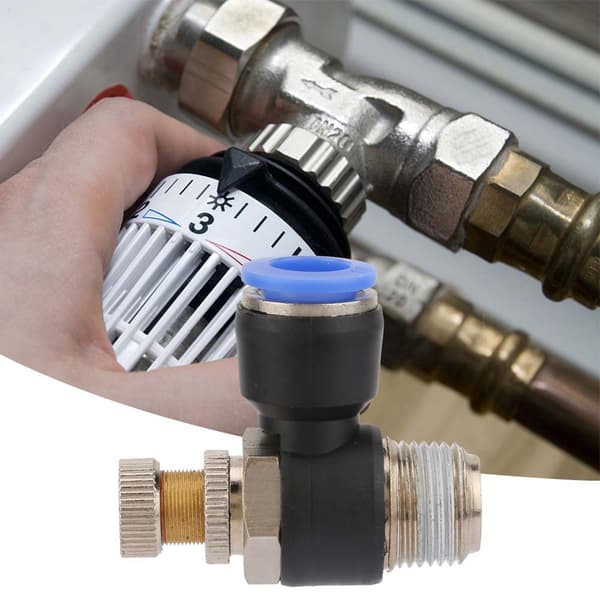 2st Rör Luftflödeshastighetsregulator Pneumatisk Kopplingsventil SL10-03