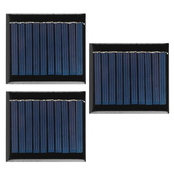 3 stk./sæt 0,3W 5V Mini Polykrystallinsk Silicium Solcellepanel Modul til DIY-projekter Legetøj
