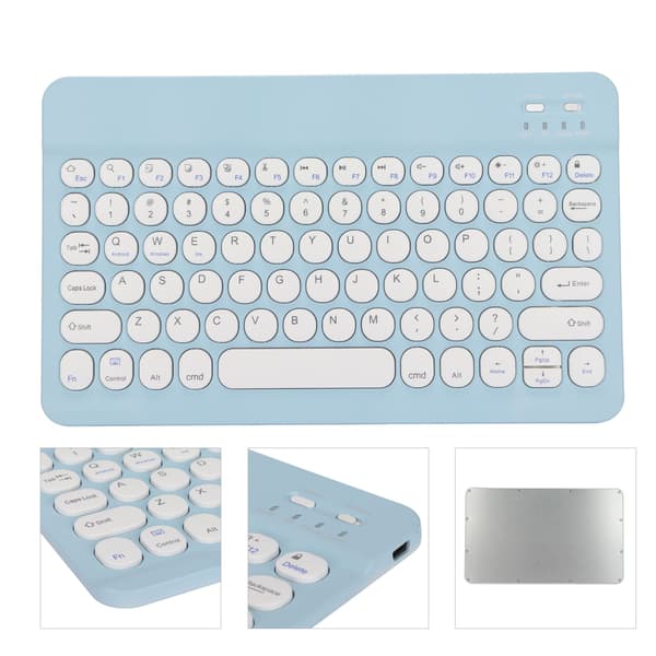 Trådløst tastatur Pålidelig forbindelse til telefon, tablet, bærbar computer, iOS, Android, Windows, kontor, hjem, Bluetooth