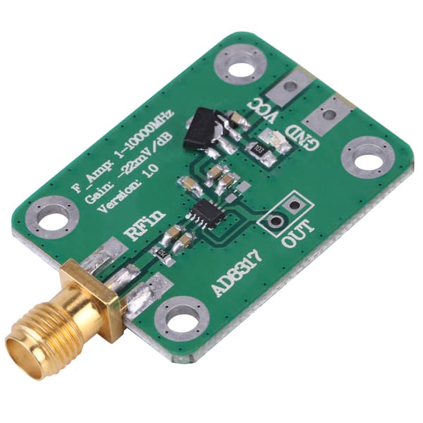 1M-10GHz AD8317 RF Log Detektor Effektmåler, 75dB Dynamisk Område