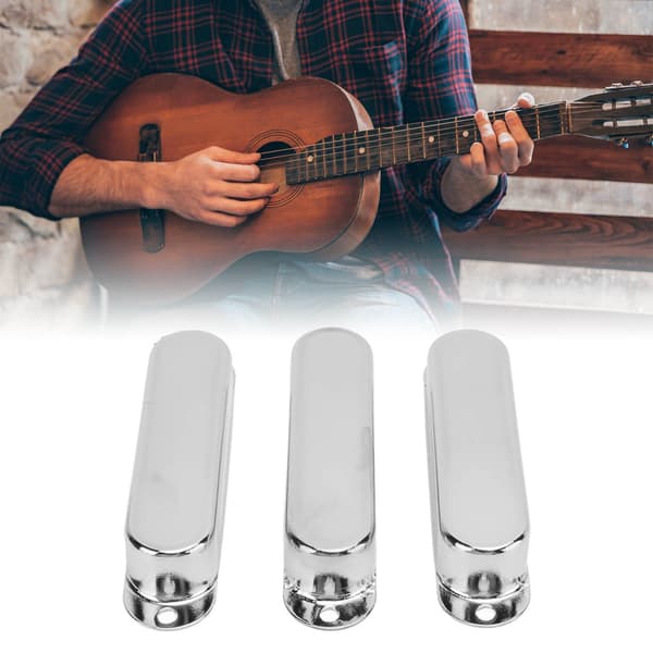 3-pack elgitarr single coil pickup-skydd koppar gitarrtillbehörssats silver