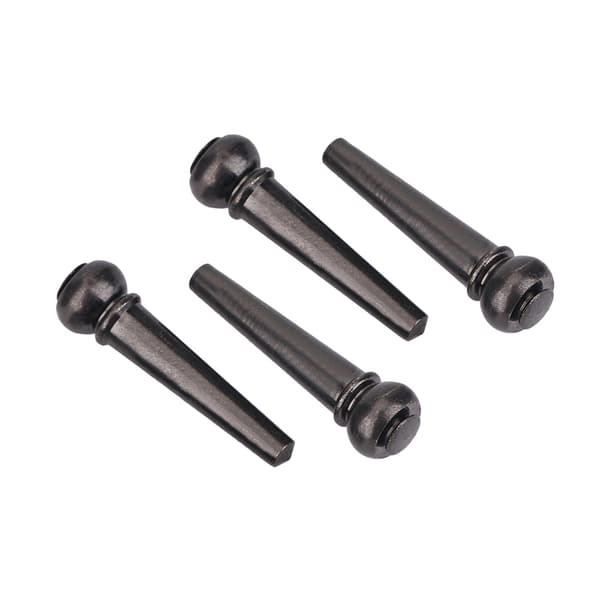 6 st/set robusta gitarrstallstift i mässing för folkgitarrer reservdelar (svart)
