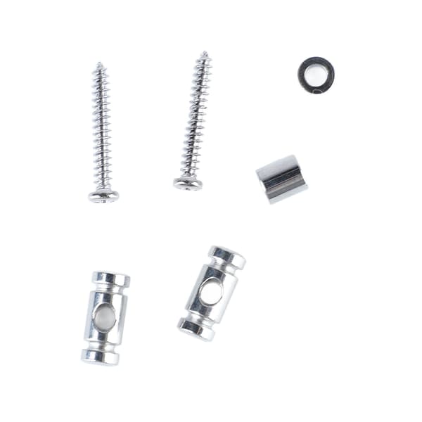 6x Elgitarr Roller Strängträd Guide Hållare Metall Silver Tillbehör