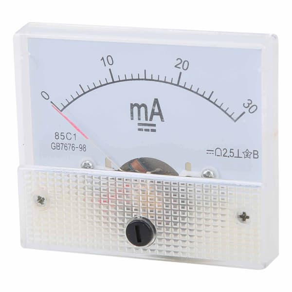 85C1 DC 0-30MA Pointer DC Amperemeter Hoved Amperemeter Strømmåleinstrument