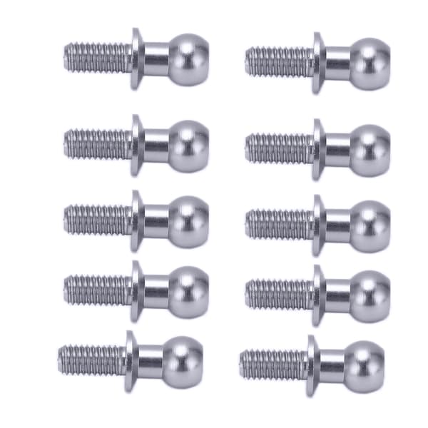 10 stk. Titanium Stål Kugleled Stangende Støddæmper Forbindelse til Tamiya TT01 TT02 RC Hobby Bil