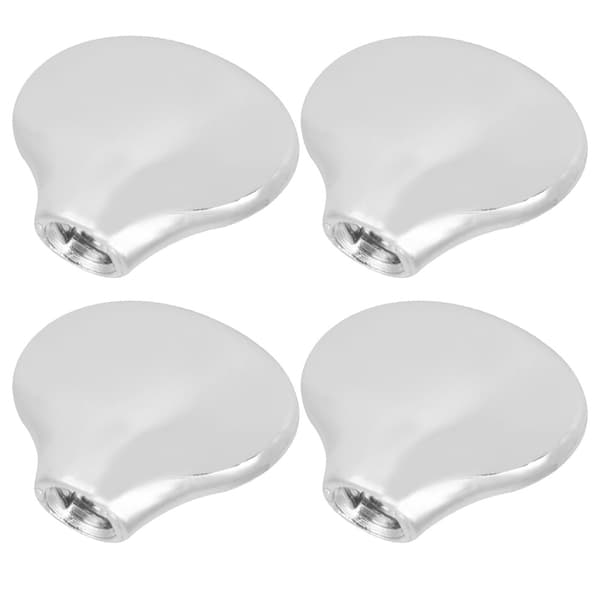 Silver Small Fish Tail Tuning Peg Cap för Ukulele Tuning Knob Handle Guitar Shaft Buckle