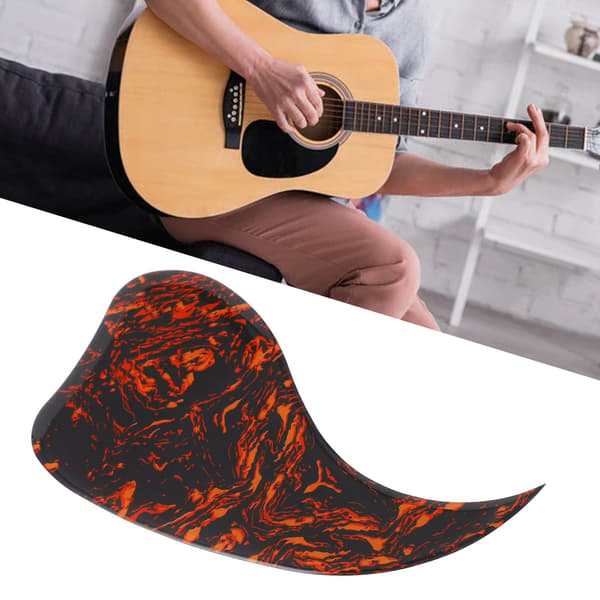 1 stycke PVC självhäftande komformad snygg gitarrskyddsplatta Akustiska gitarrtillbehör för musiker