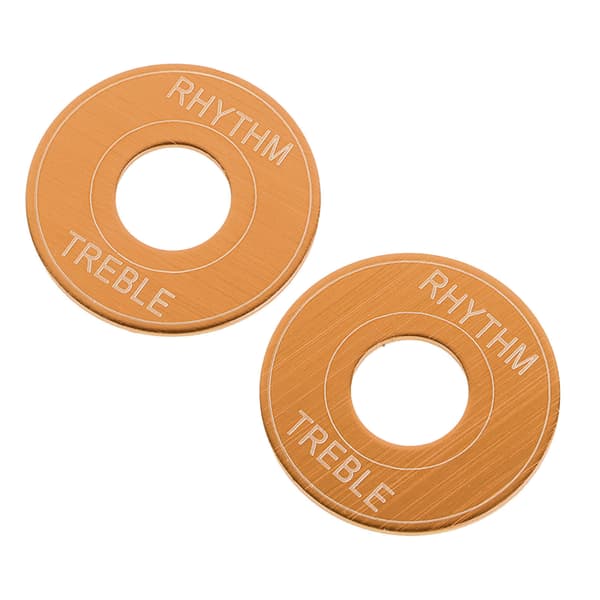 2-pack guld aluminiumlegering elgitarr 3-vägs pickup-väljare vippströmbrytare brickringar för rytm diskantplatta