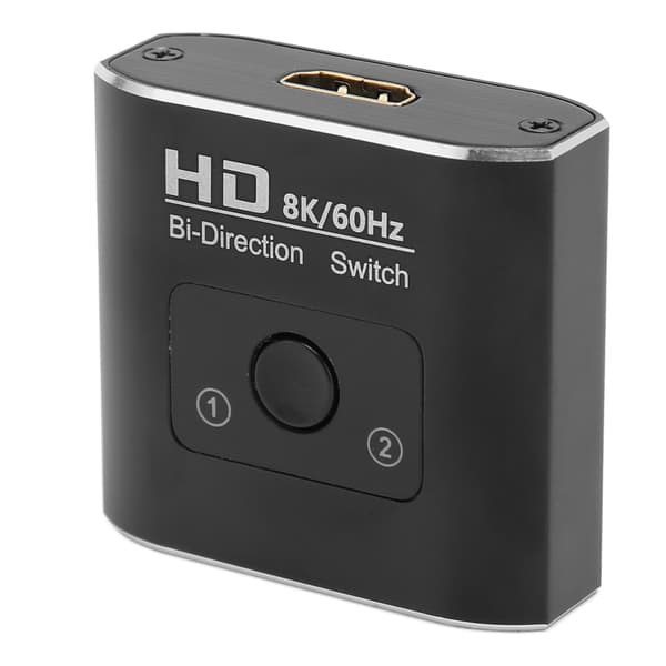 8K HDMI-switch 2-ind-1-ud, 48 Gbps tovejs-splitter til PS5 Xbox TV-streaming