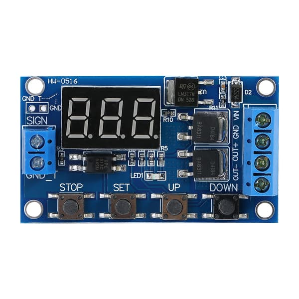 DC 5V-36V Trigger Cycle Delay Timer Switch Tænd/Sluk Relæmodul med LED-display