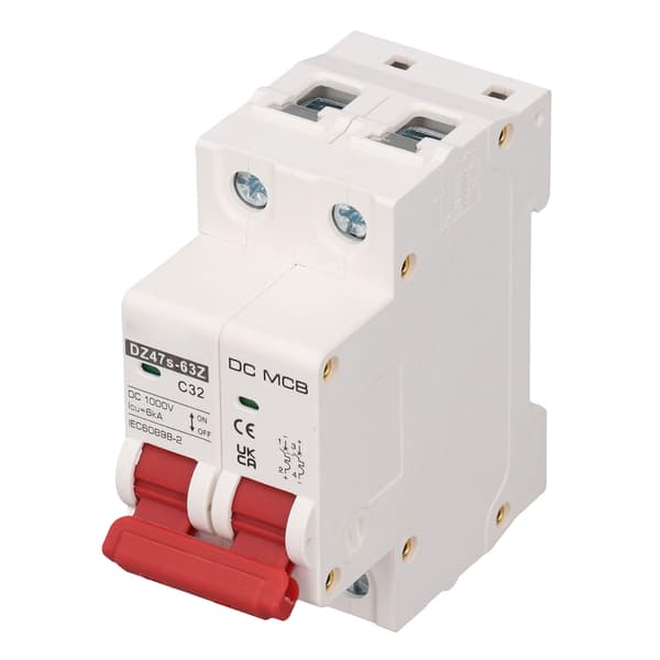 2P Lille afbryder 6000A brydeevne solcelleanlæg mini afbryder DC1000V 32A