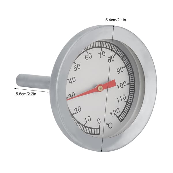 1 st BBQ Pizza Grill Termometer Temperaturmätare 120℃ för Grillmatlagning