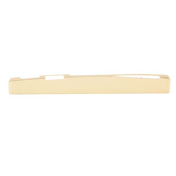 Akustisk gitarrsadel 74mm Mässing Guldfärgad Instrumentreservdel 1st